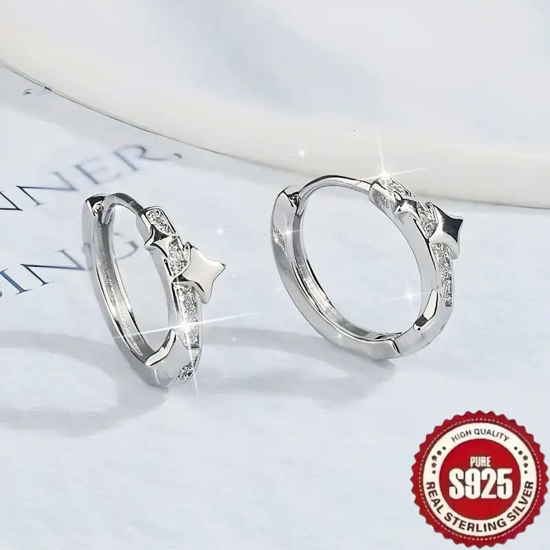 925 Sterling Silver Plated Bohemian Earrings