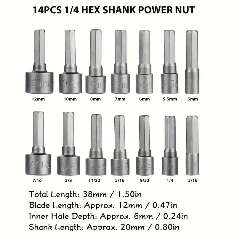 14-Piece Magnetic Socket Set