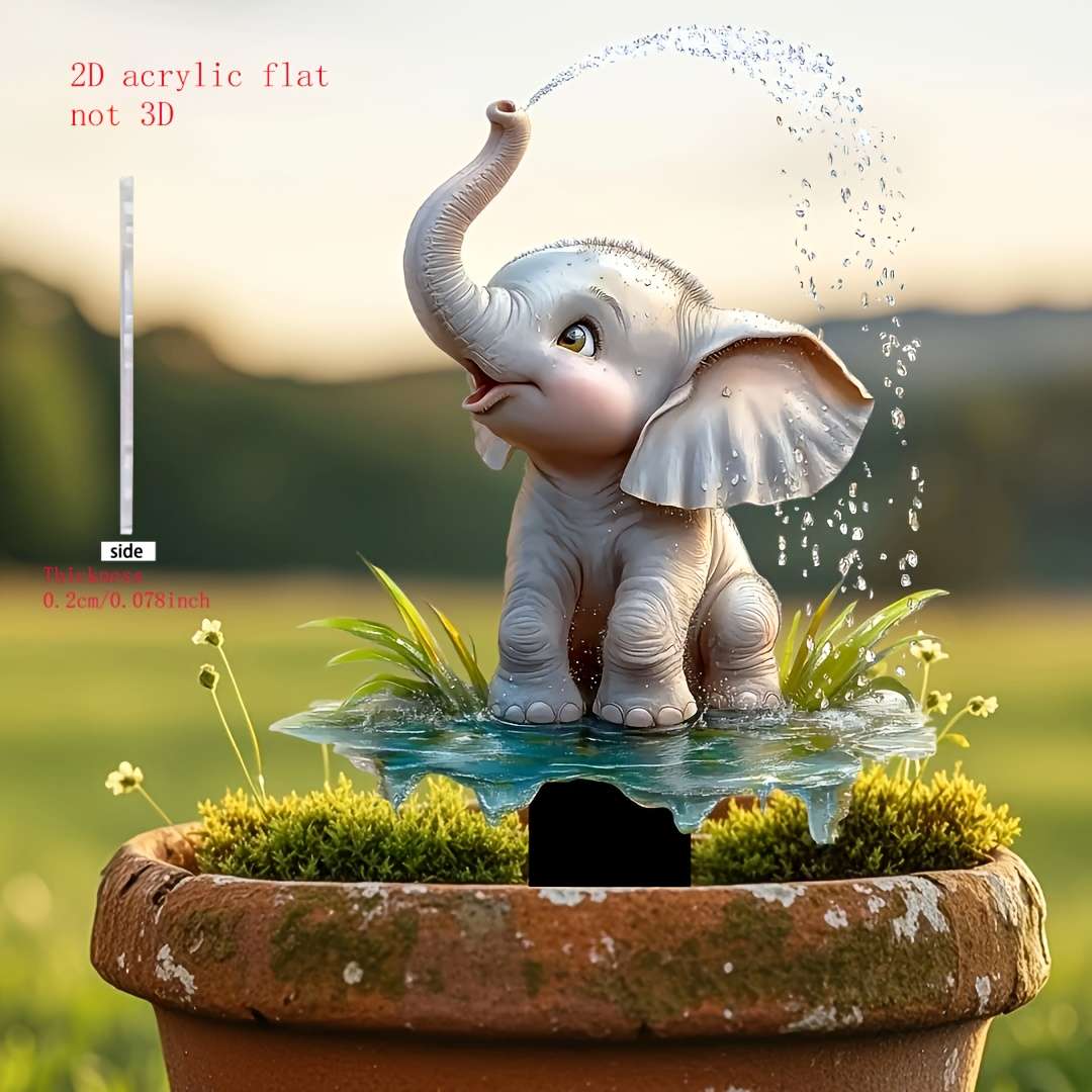 1pc 2D Flat    Animal Lawn Decoration Floor Insert Suitable for Garden Lawn Courtyard