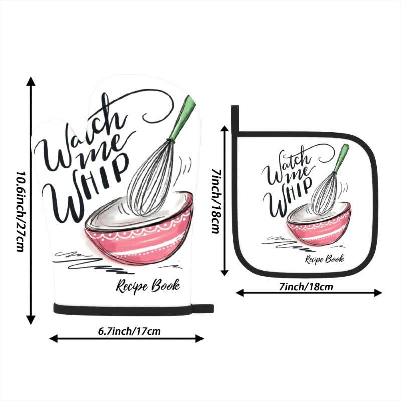 2Pack Heat Resistant Oven Mitts And Potholders