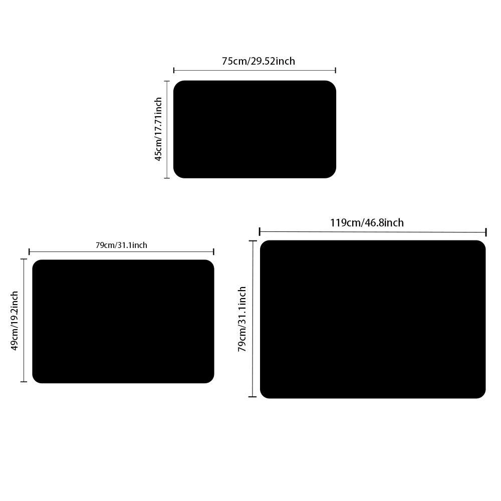 1Pc 45x75cm 17.71x29.52inch Floor Mat