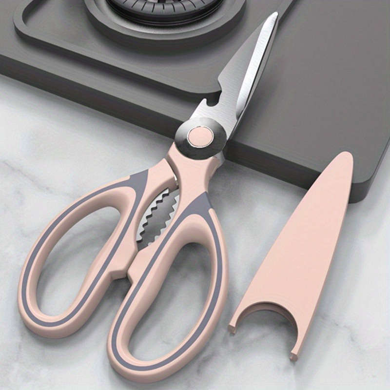 1pc Multi Functional Kitchen Scissors Stainless Steel Strong Chicken Bone Scissors Food Accessori