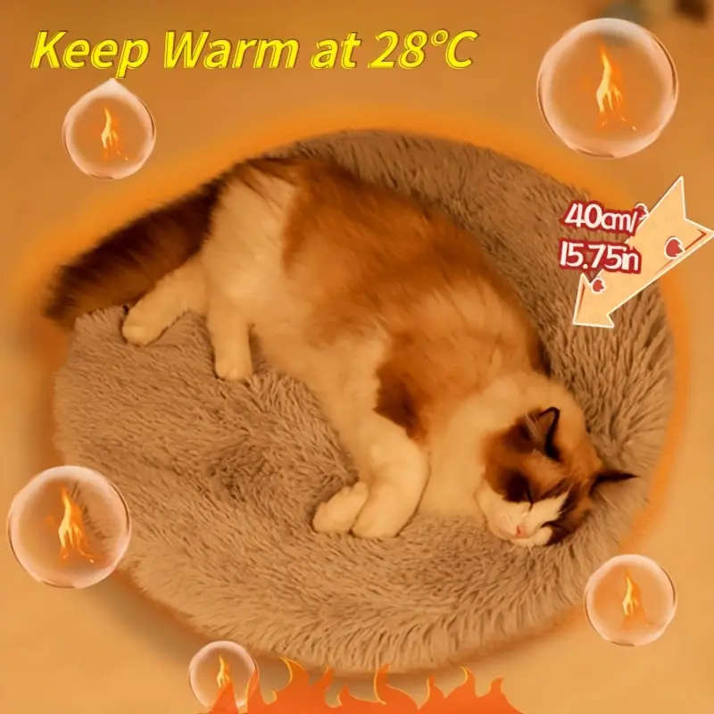 USB-Powered Warm Cat Bed Warm Polyester Pad with Constant Temperature Ideal