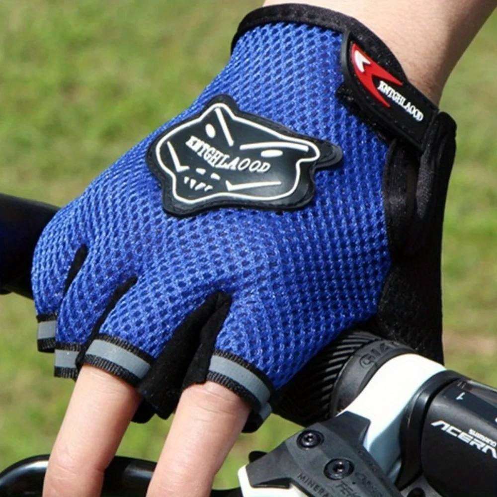 1 Pair Blue Outdoor Sports Gloves