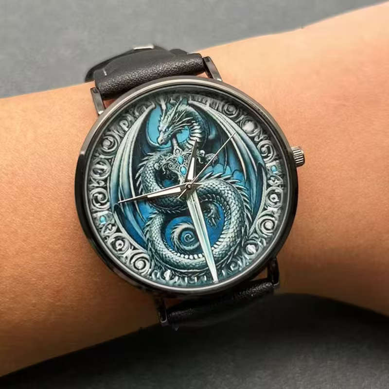 Sophisticated Men s Fashion Watch with PU Leather Strap