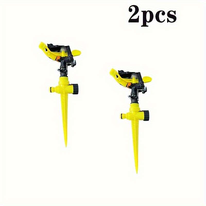 3Pcs Heavy Duty Rotating Lawn Sprinkler With Adjustable Spray