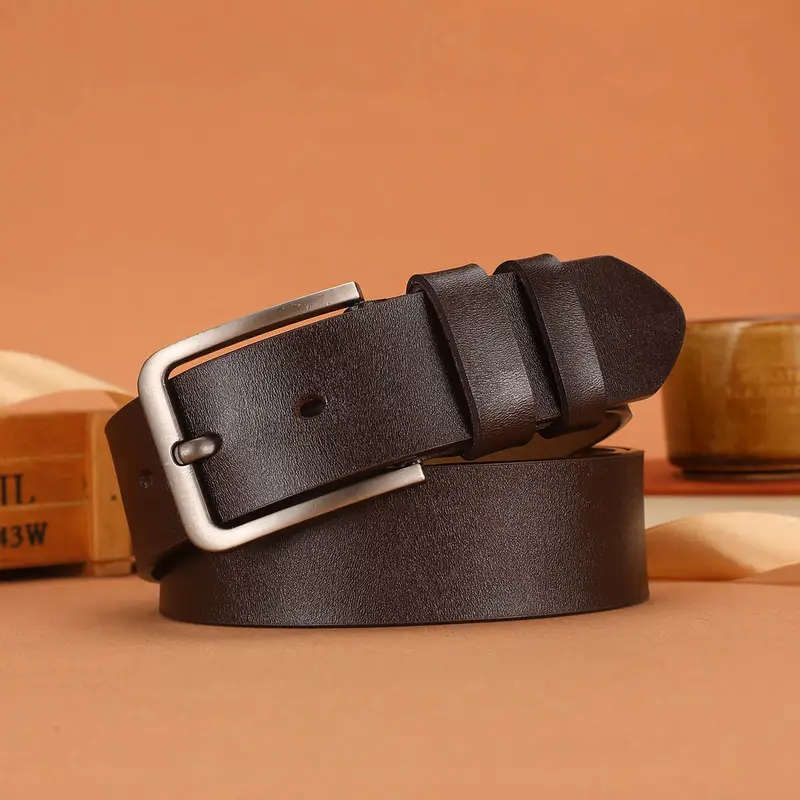 Men's Buckle Cowhide Belt