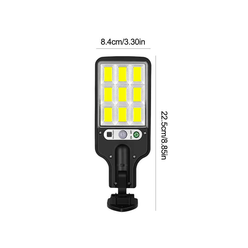 Solar Outdoor LED Street Light Motion Sensor Wall Mount Security Lamp