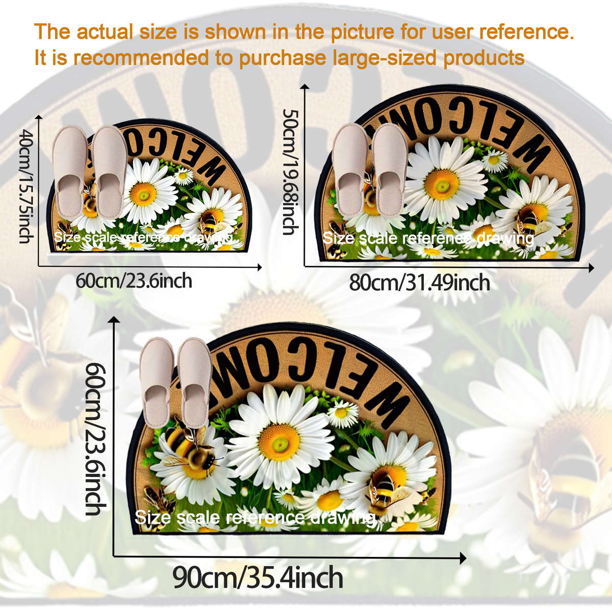 1Pc 50x80cm Floor Mat