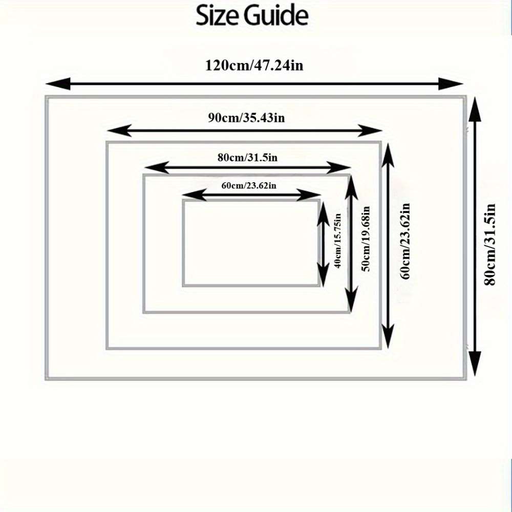 1Pc 50x80cm 19.68x31.5inch Floor Mat