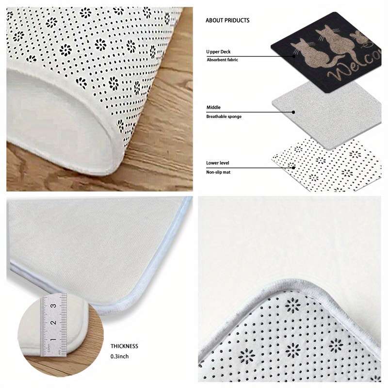 1Pc 16x24inch 40x60cm Floor Mat