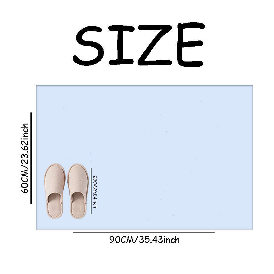 1Pc 60x90cm 23.62x35.43inch Floor Mat
