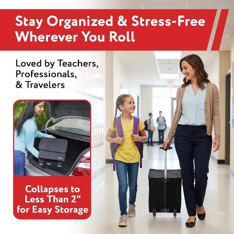 Collapsible Rolling Utility Cart