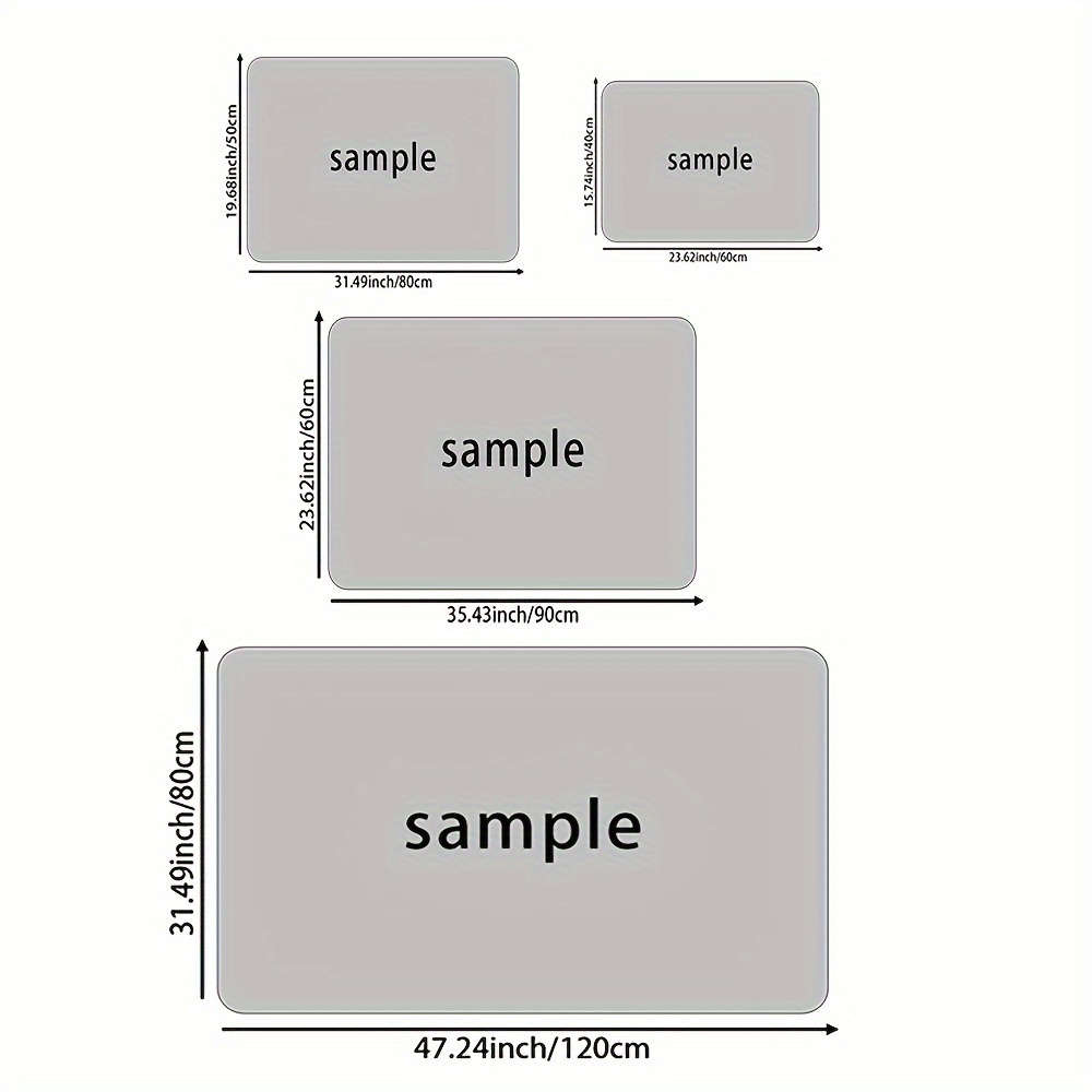 1Pc 50x80cm 19.6x31.5inch Floor Mat