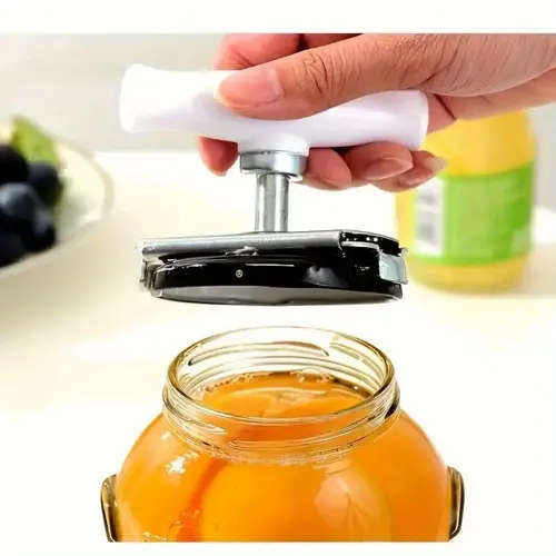 1pc Stainless Steel Manual Torque Opener Multi-Function Kitchen Can Lid Remover Portable Bottle Cap