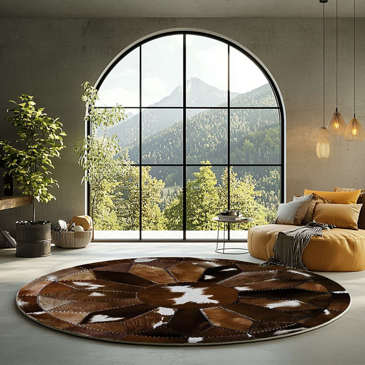 1Pc 31x31inch 80x80cm Floor Mat