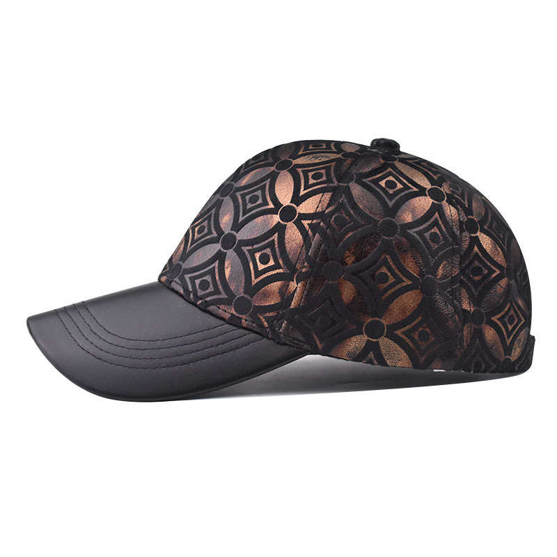 1pc Breathable Hat| Adjustable Plaid Baseball Cap with Lace Pattern Back Lightweight Breathable