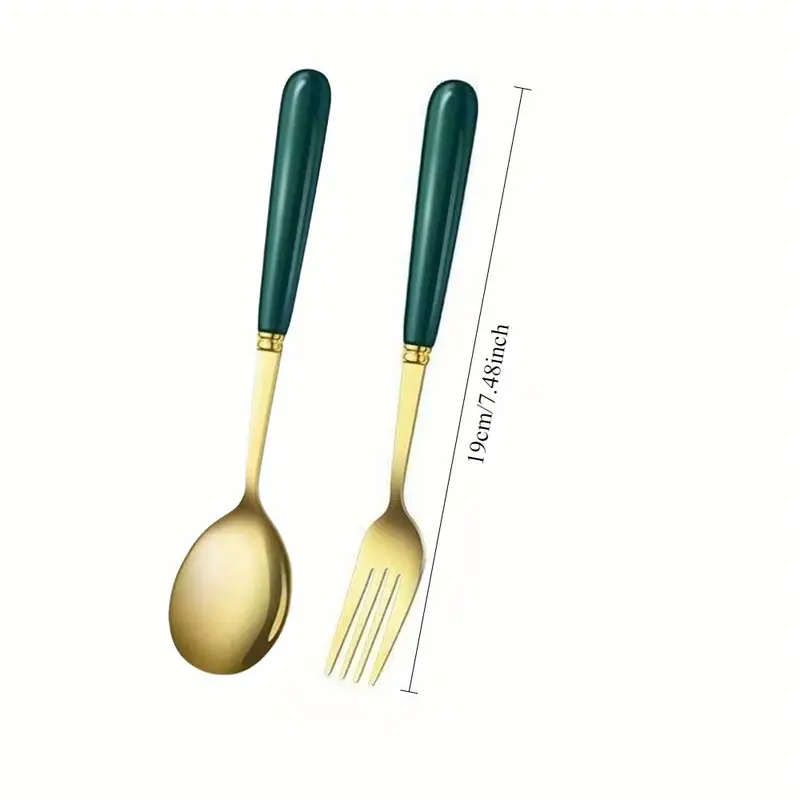 8 Piece Stainless Steel Long Handle Spoon Set