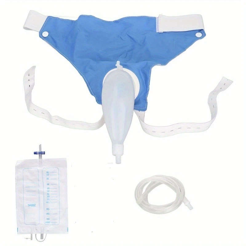 1pc Urine Collection Bags Including One Pair Of Unisex Wearable Adult Briefs For Urination Suitab