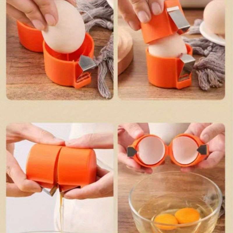 1pc Easy-Peel Egg Opener Portable Quick Shell Separator for Kitchen Dining Use