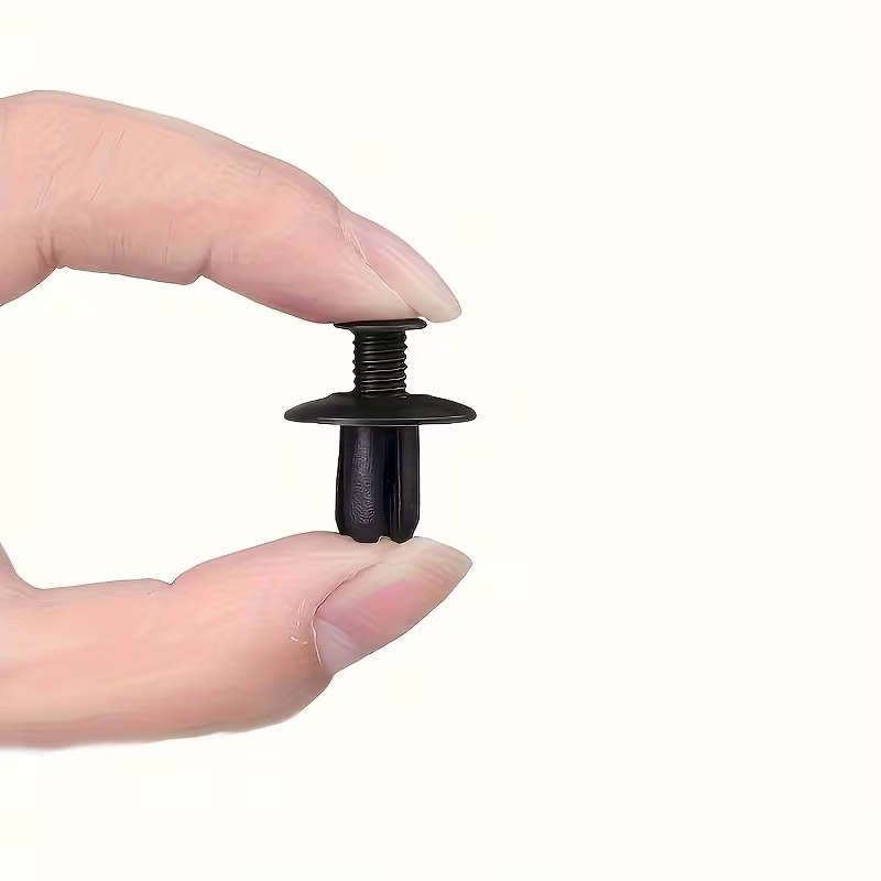 Universal 8mm Clips Plastic Rivets Fasteners Screws For Cars - Pack of 100