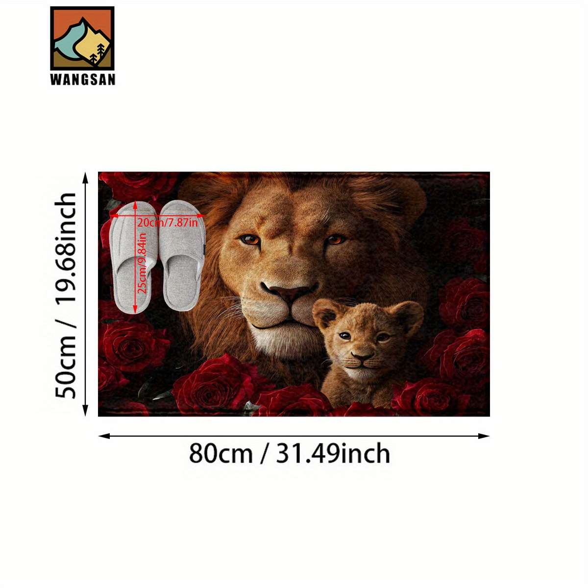 1Pc 80x50cm 31.5x19.7inch Floor Mat