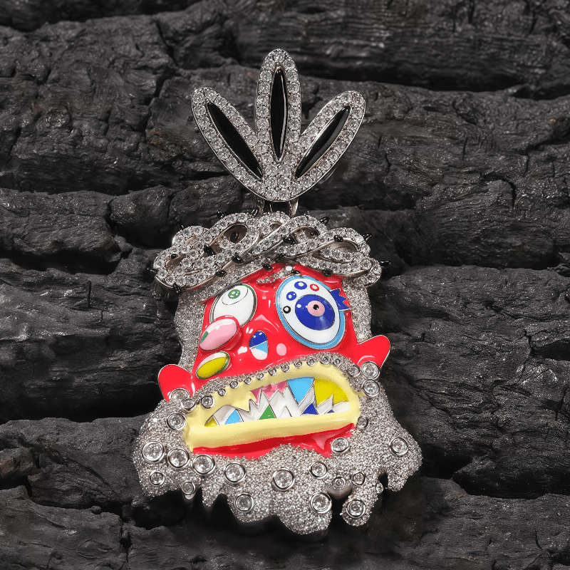 1 Piece Silvery Jesus Theme Pendant