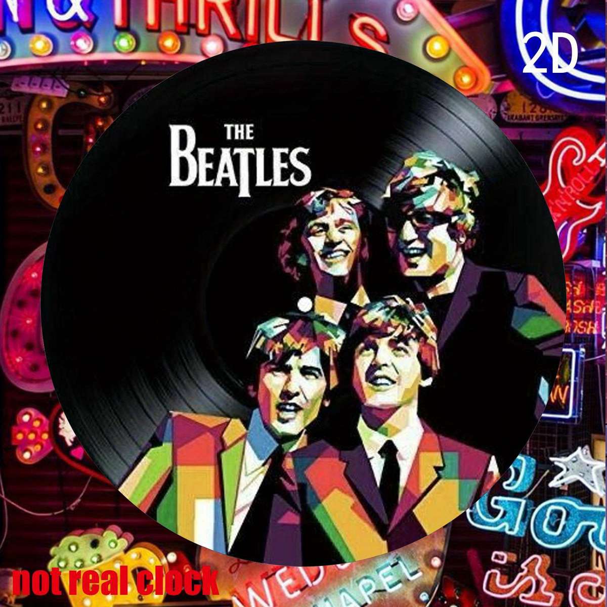 19.81x19.81cm Round Aluminum Wall Art 2D Flat Print Durable Metal Signs Unique Design E