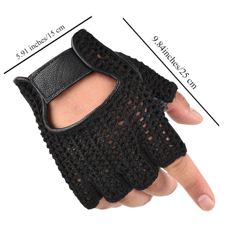 1 Pair Black Green Size L Outdoor Sports Gloves