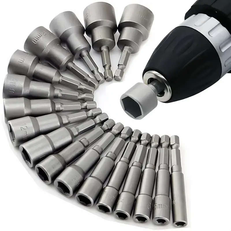 High Torque 14-Piece CR-V Steel Socket Set