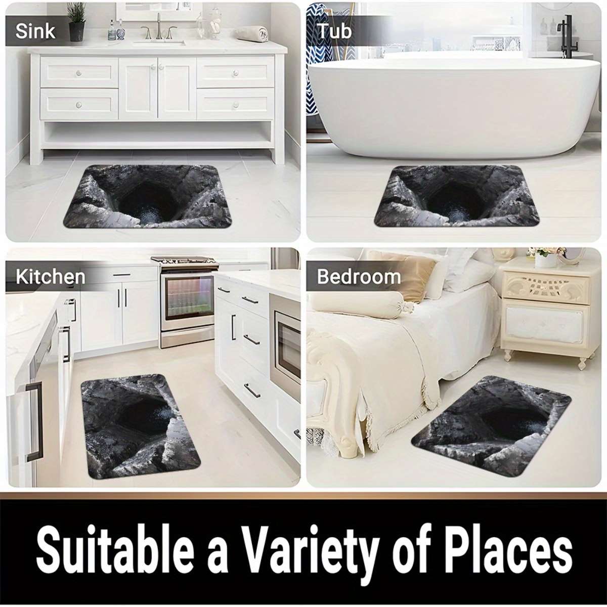 1Pc 23.6x35.4inch 60x90cm Floor Mat