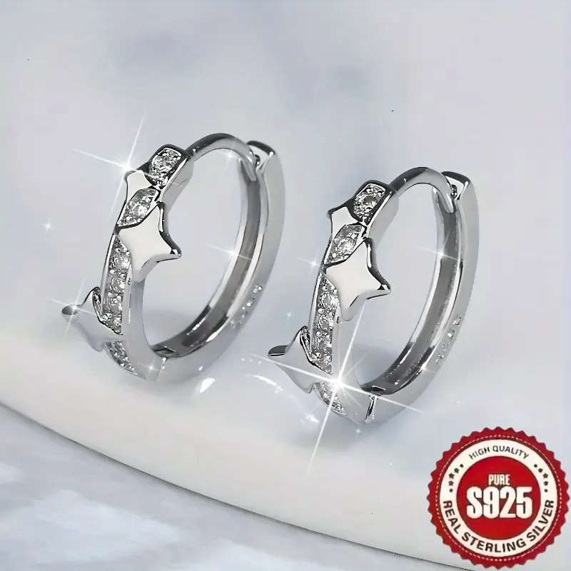 925 Sterling Silver Plated Bohemian Earrings