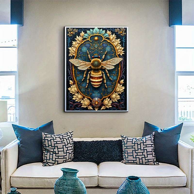 1000pcs Jigsaw Puzzle Vibrant Bees Floral Design Waterproof Scratch-Resistant