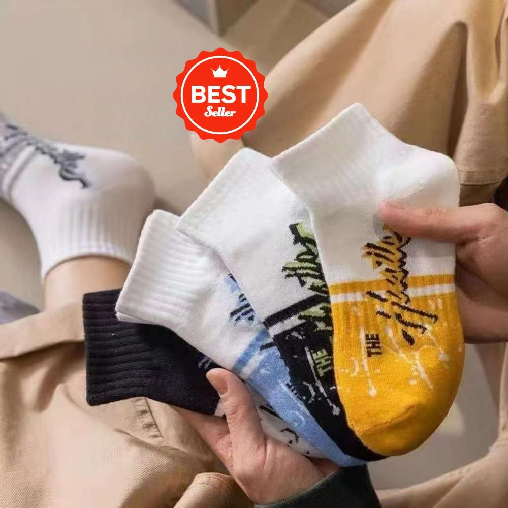 6 Pairs Of Random Mixed Colors One Size High Elastic Socks