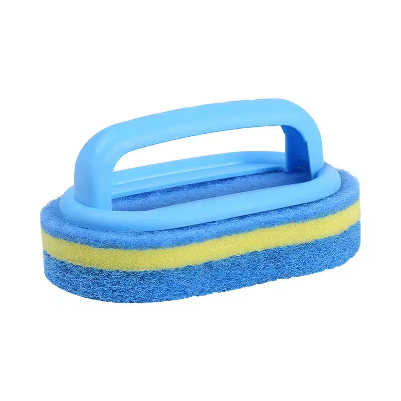 3Layer Household Cleaning Sponge With Handle