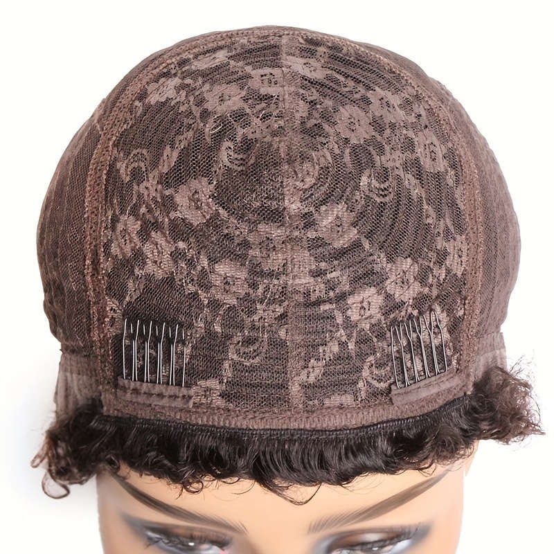 1Pc Black 15.24cm Fashion Design Wig