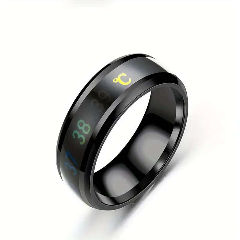 Smart Sensitivity Temperature Ring - Automatic Induction, Color Changing, Titanium Steel Band