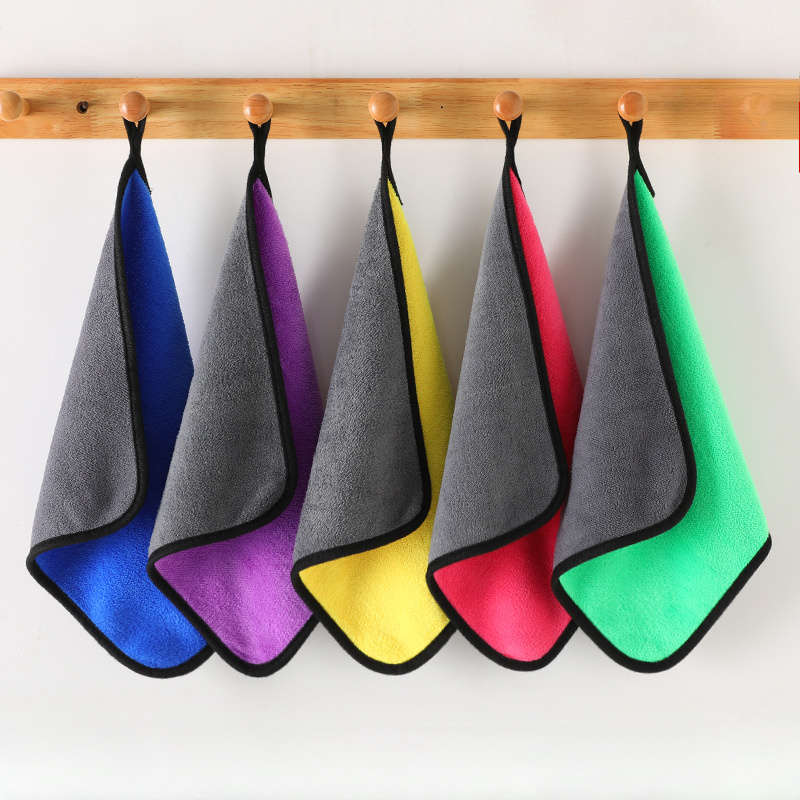 5pcs Super Absorbent Microfiber Dishcloths Non-Shedding Quick-Drying Multi-Purpose Cleaning