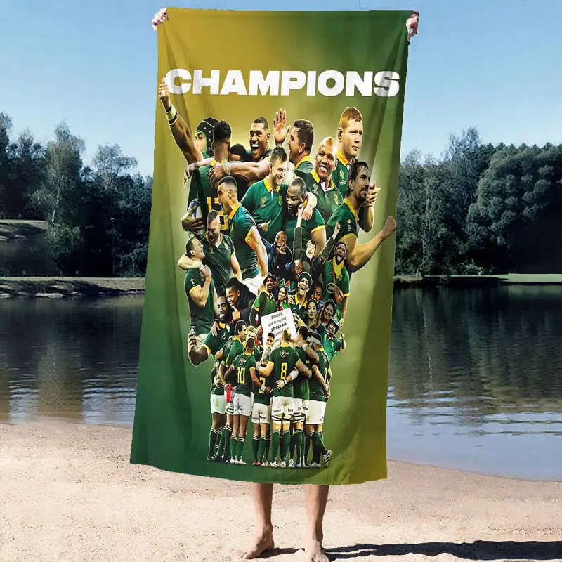 CHAMPIONS Beach Towel - Soft Microfiber, Windproof & Warm, Perfect for Beach