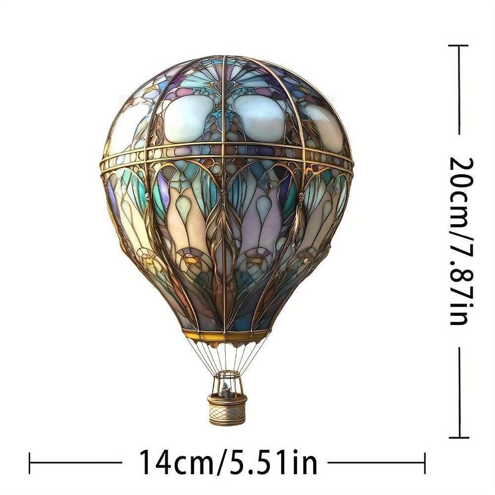 2D Flat plane hot air balloon sunbather animal theme earth day decoration home ga