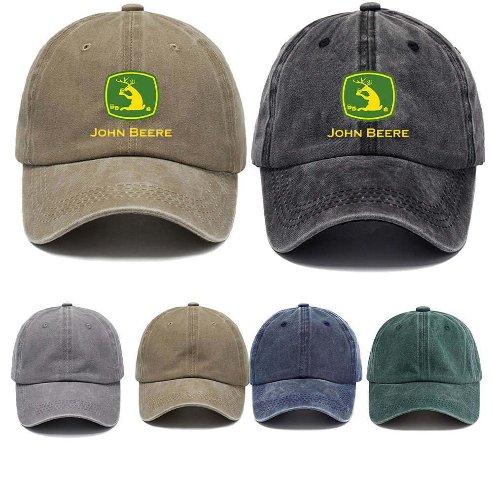 Valentine'S Day Gift Adjustable Cotton John Beere Baseball Cap with High-Quality Print Bre