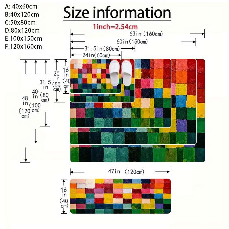 19.69x31.49inch 50x80cm Premium Material Quality Floor Mat