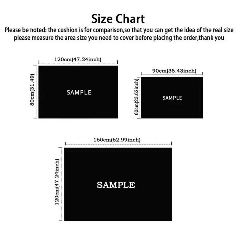 1Pc 31.49x47.24inch 80x120cm Floor Mat