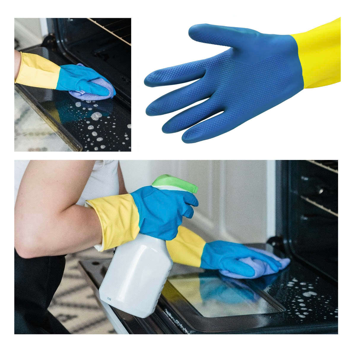2 Piars Size M Household Cleaning Gloves