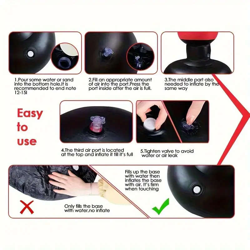 160cm High-Durability PVC Inflatable Boxing Punching Bag