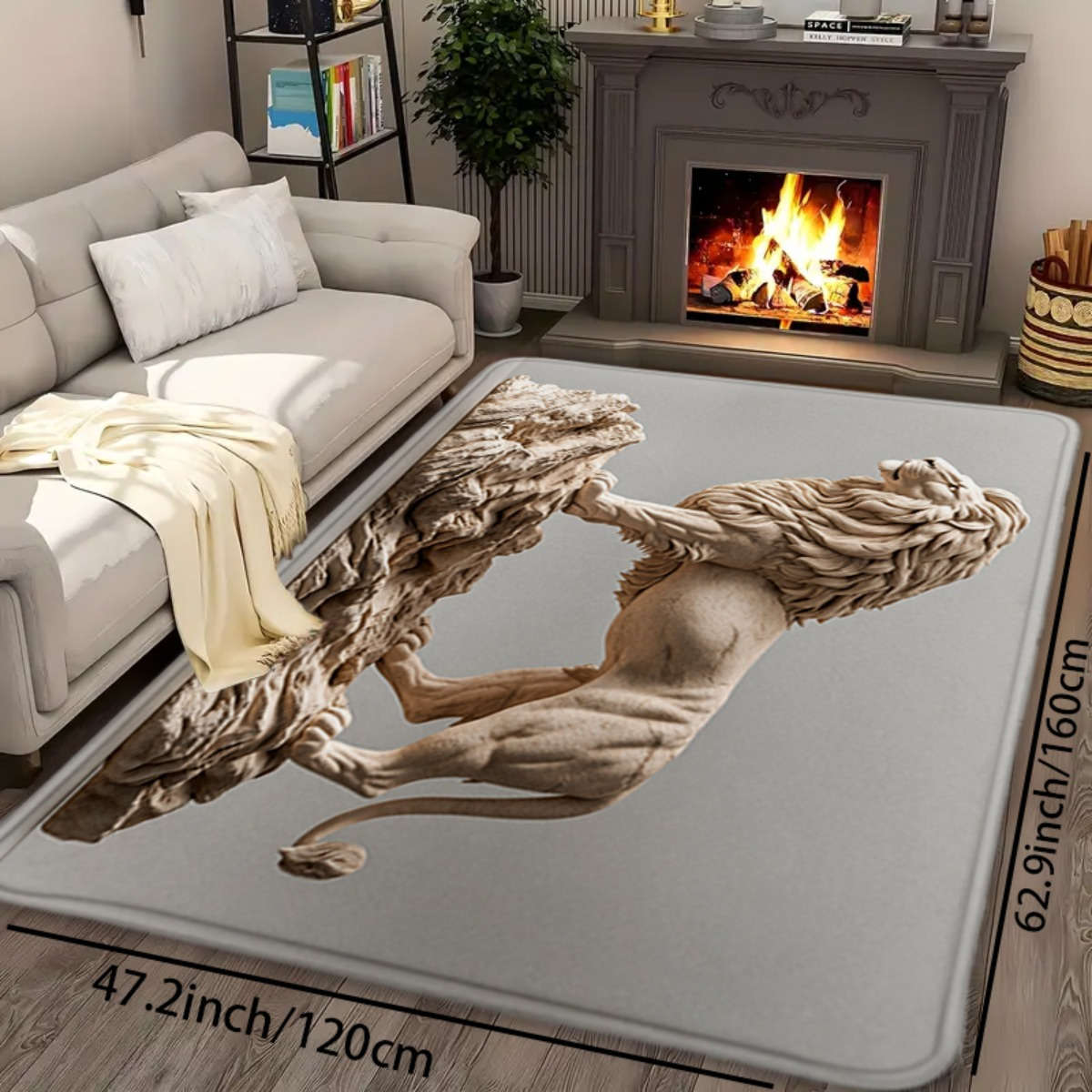 1Pc 100x150cm Floor Mat