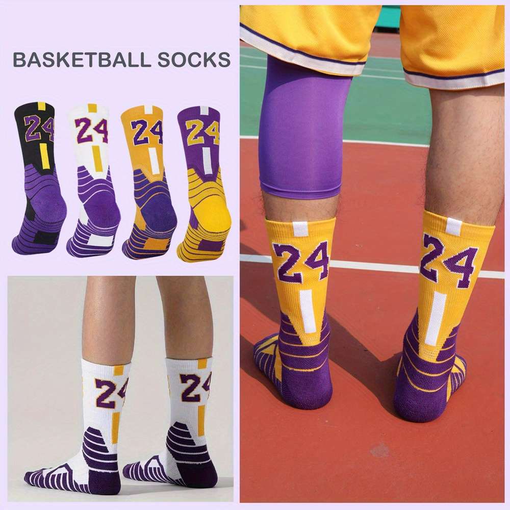 1 Pair Purple One Size Socks
