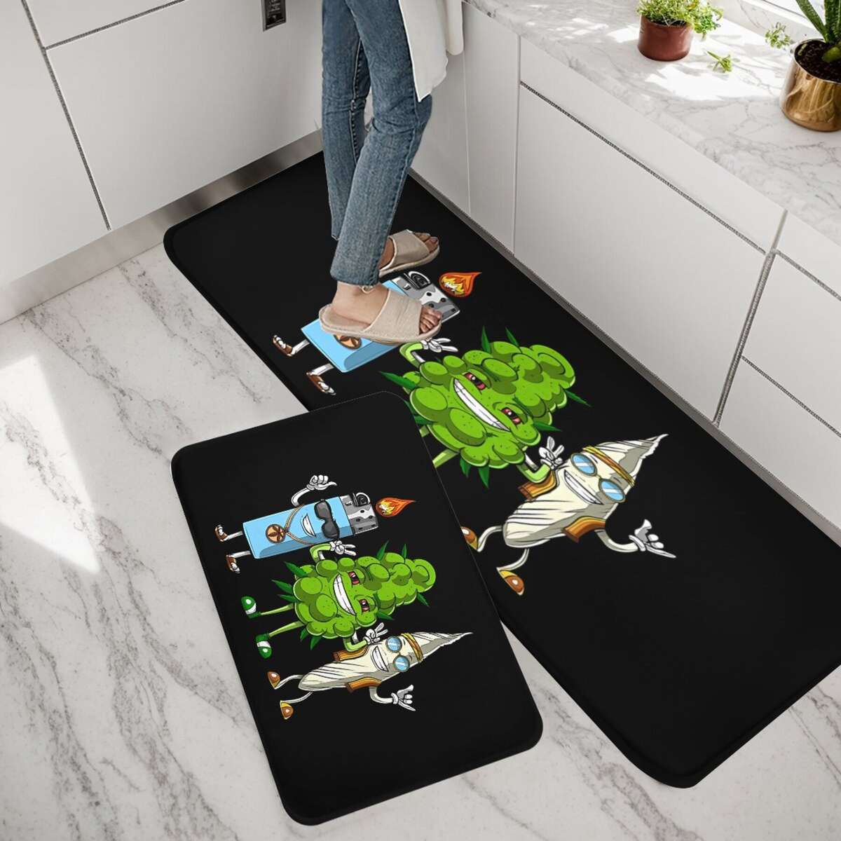 1Pc Art 40x120cm Floor Mat
