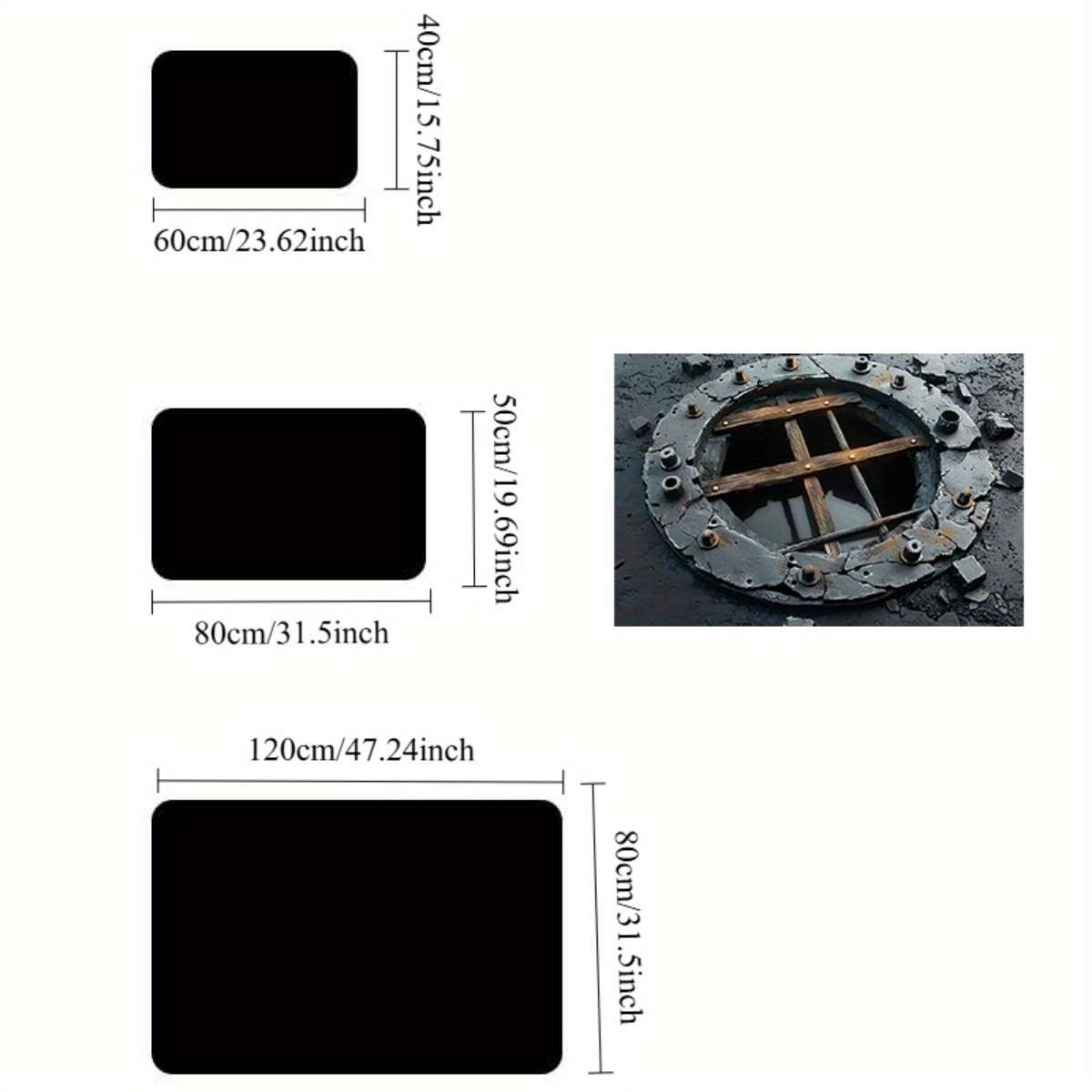 1Pc 40x60cm Floor Mat