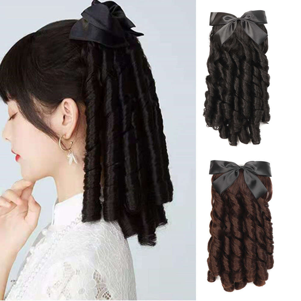 1Pc Dark Brown 30.48cm Fashion Design Wig